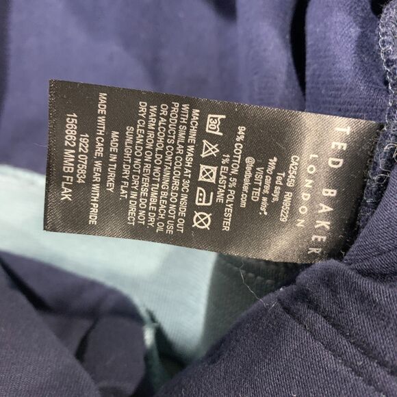 Ted Baker London Zip Up Jacket Men’s Blue Size 5 - Picture 7 of 12